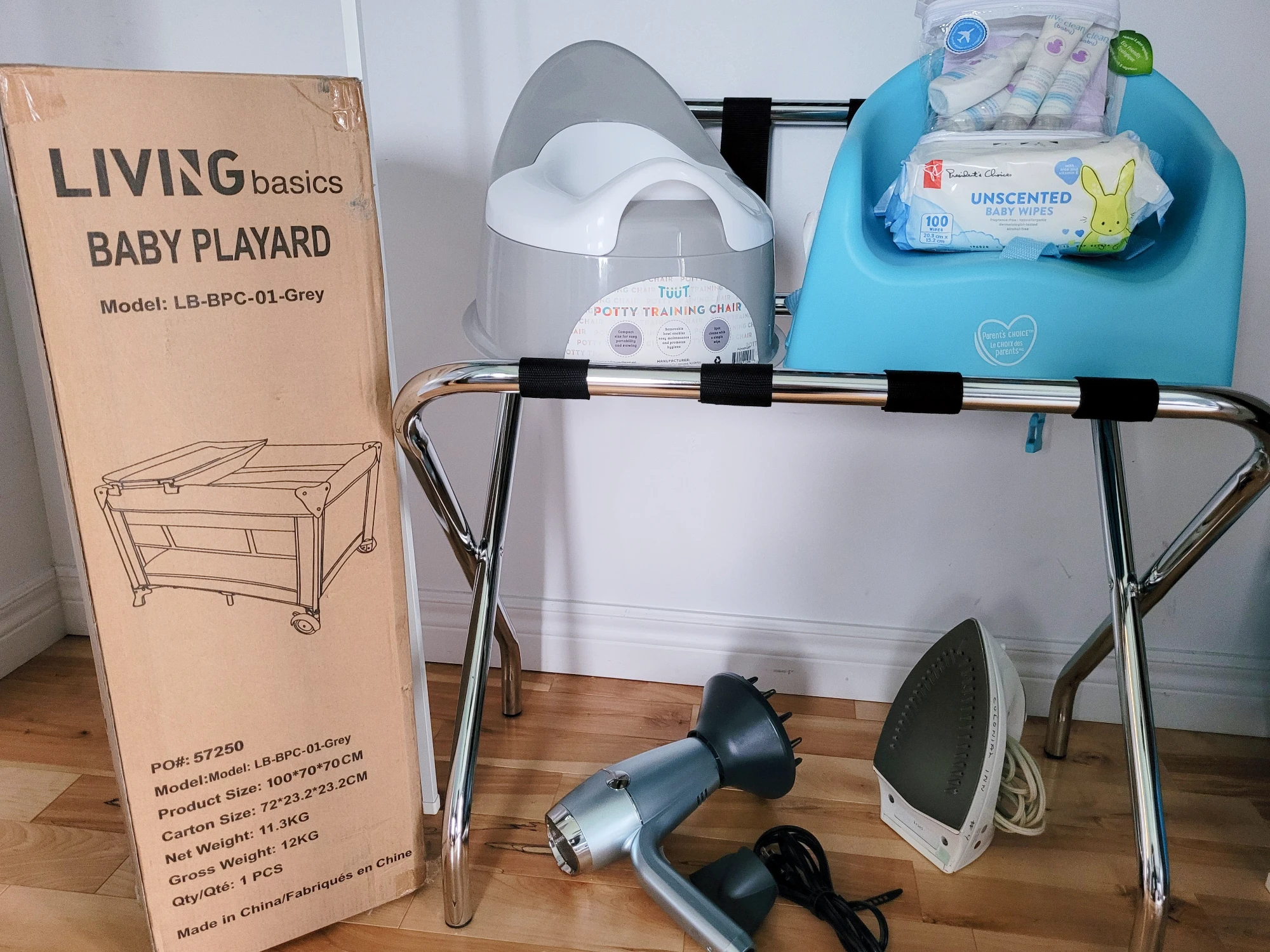 Farmhouse amenities and baby gear